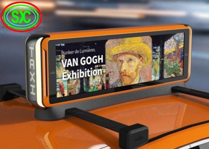 P6 Outdoor HD Full Color LED Car Roof Sign Display 27778/Sqm 192x192mm