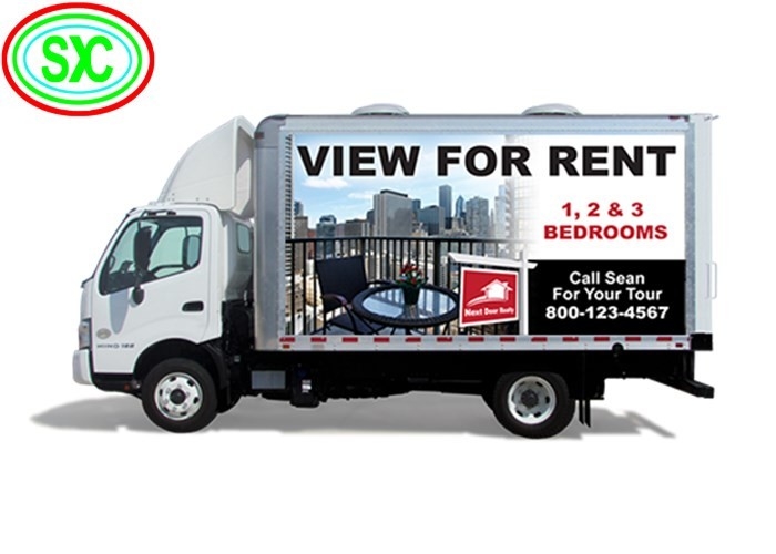 5000-8000 Nits High Brightness Mobile Truck LED Display with Full Color Tube Chip and Computer Synchronous Control