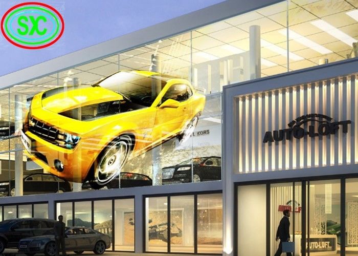 Full Color Building P3.91-7.82 Transparent LED Screen Indoor 1920Hz 5V DC