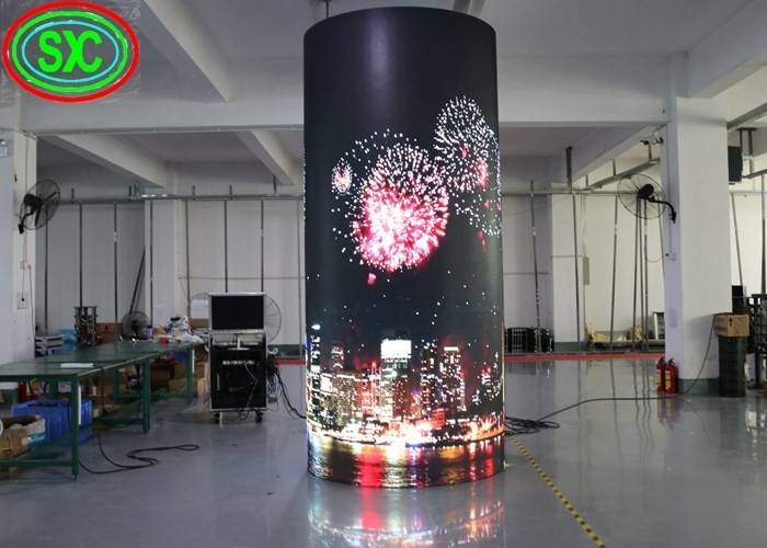 Flexible P6 Indoor Full Color LED Display,  Customized Size Commercial Advertisements Screen