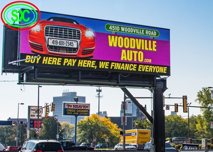 P10 IP67 Fixed Outdoor Full Color LED Die-Cast Aluminum Screen, Advertising Screen