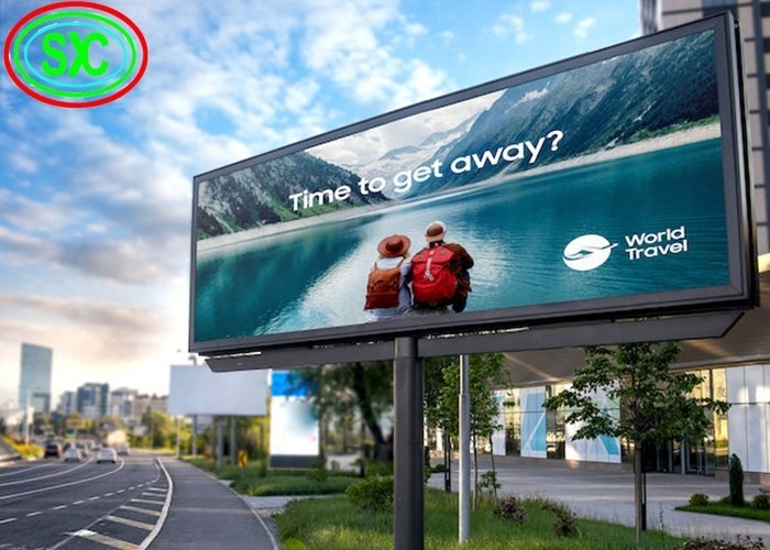 Long Lasting SMD3535 LED Billboards With IP65 Protection Adjustable Brightness And Novastar Control System