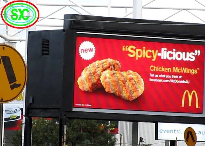 P8 Full Color LED Billboard 8mm Pixel Pitch IP65 Waterproof 7000cd/M² Brightness