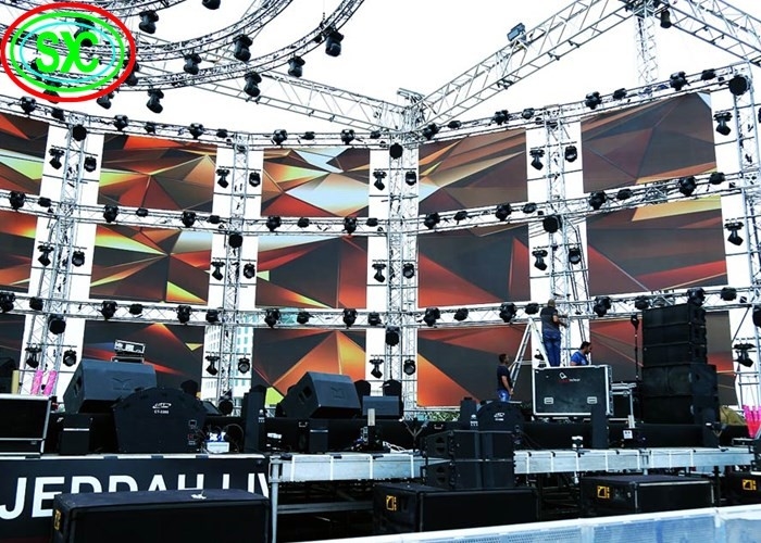 P5 Waterproof programmable led video panel rental full color led time display screen