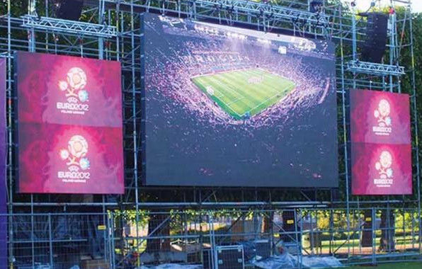 Advertising Brightness 6000k led video display panels 1r1g1b 10mm Pixel pitch led video display panels