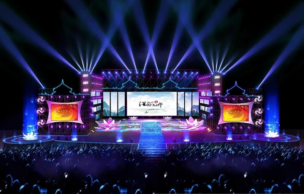 Indoor Advertising Stage LED Screens HD Video Wall P3 Pixels High Brightness Panels