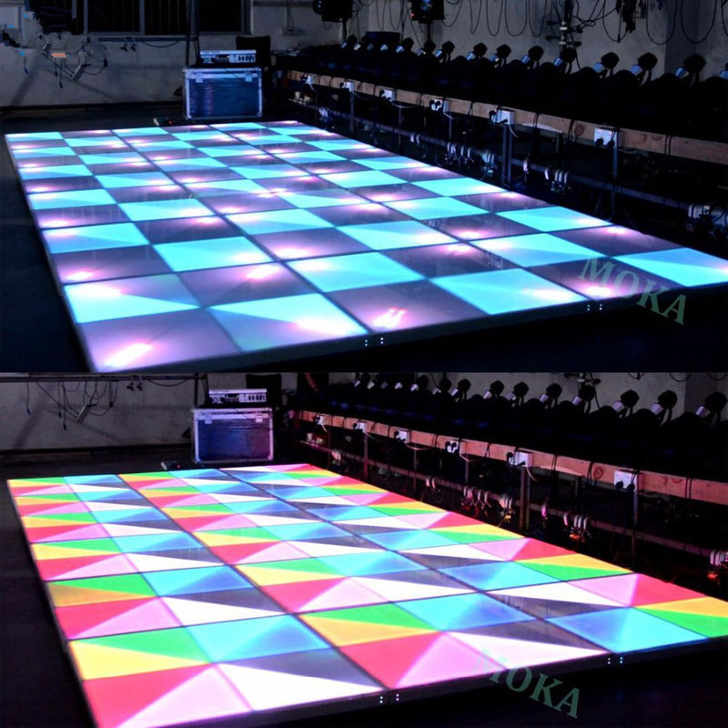 P4.81mm Full Color LED Dance Floor 500x500mm IP65 Waterproof 3-Year Warranty
