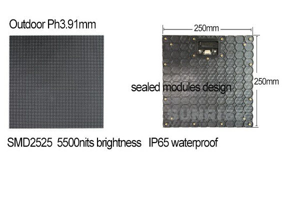 Outdoor full color P3.91 Led Screen Rental 4G 500mm x 500mm cabinets 3840Hz