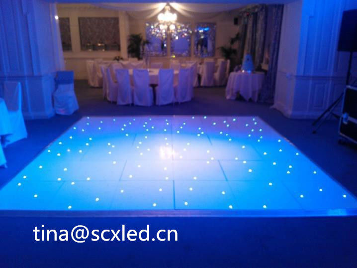 Indoor SMD3535 Sound Active Dj Led Disco Dance Floor Warm White Beam Panels