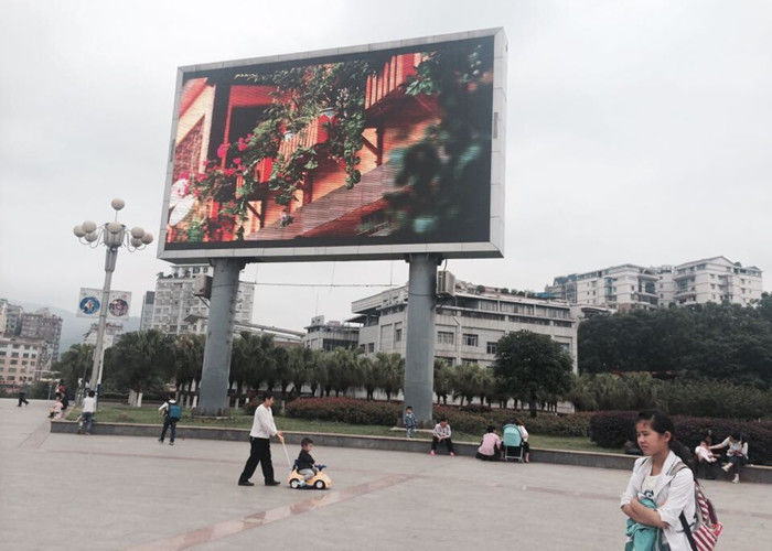 Full Color Big stadium Outdoor Building Fixed Waterproof P10 LED Advertising Billboards