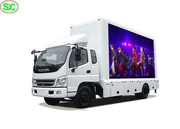P6 Full Color  Mobile Truck LED Display with High Definition , Mobile LED in Meanwell