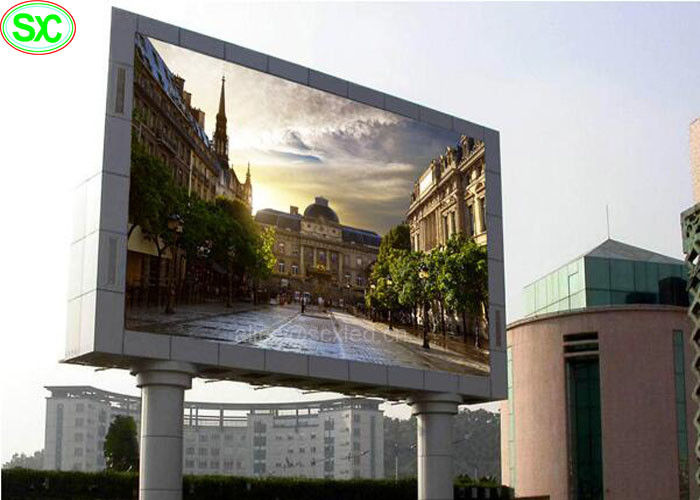 P16 P25 High Resolution Outdoor Full Color LED Display , 1R1G1B LED Panel