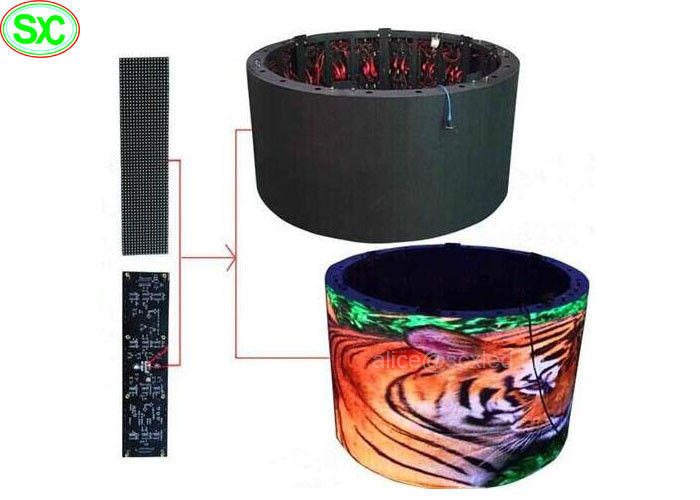 Soft Full Color RGB Stage LED Screens , Rolling Flexible LED Screen Panel 3G WIFI Control