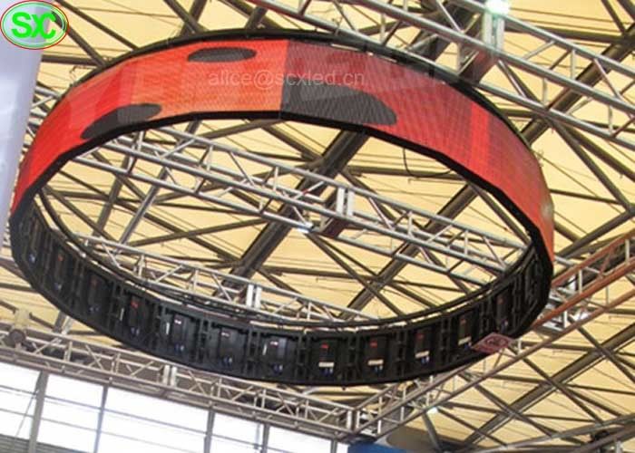 P4 Indoor High Definition Flexible Curve LED Billboards RGB 3 In 1