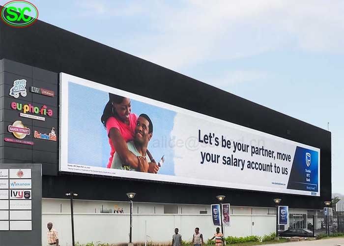 P10 High Resolution Advertising Full Color LED Screens IP65 Waterproof
