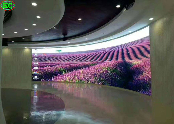 P6 Led Flashing Curve Indoor Full Color LED Display, 27777 Dots Per Square Meter