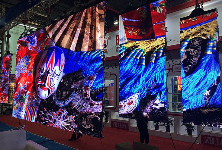 P6 RGB LED Display / Indoor Full Color Led Screen Density 27777 Meanwell power supply