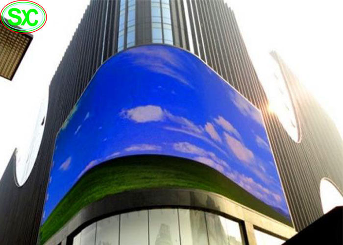 RGB Full Color P10mm TV Advertising Outdoor Video Curve LED Sign Display