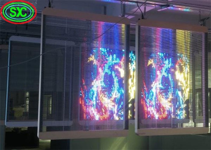 Highly Stable Indoor Transparent LED Transparent Screen With Weatherproof Ultra-Thin Panel Design