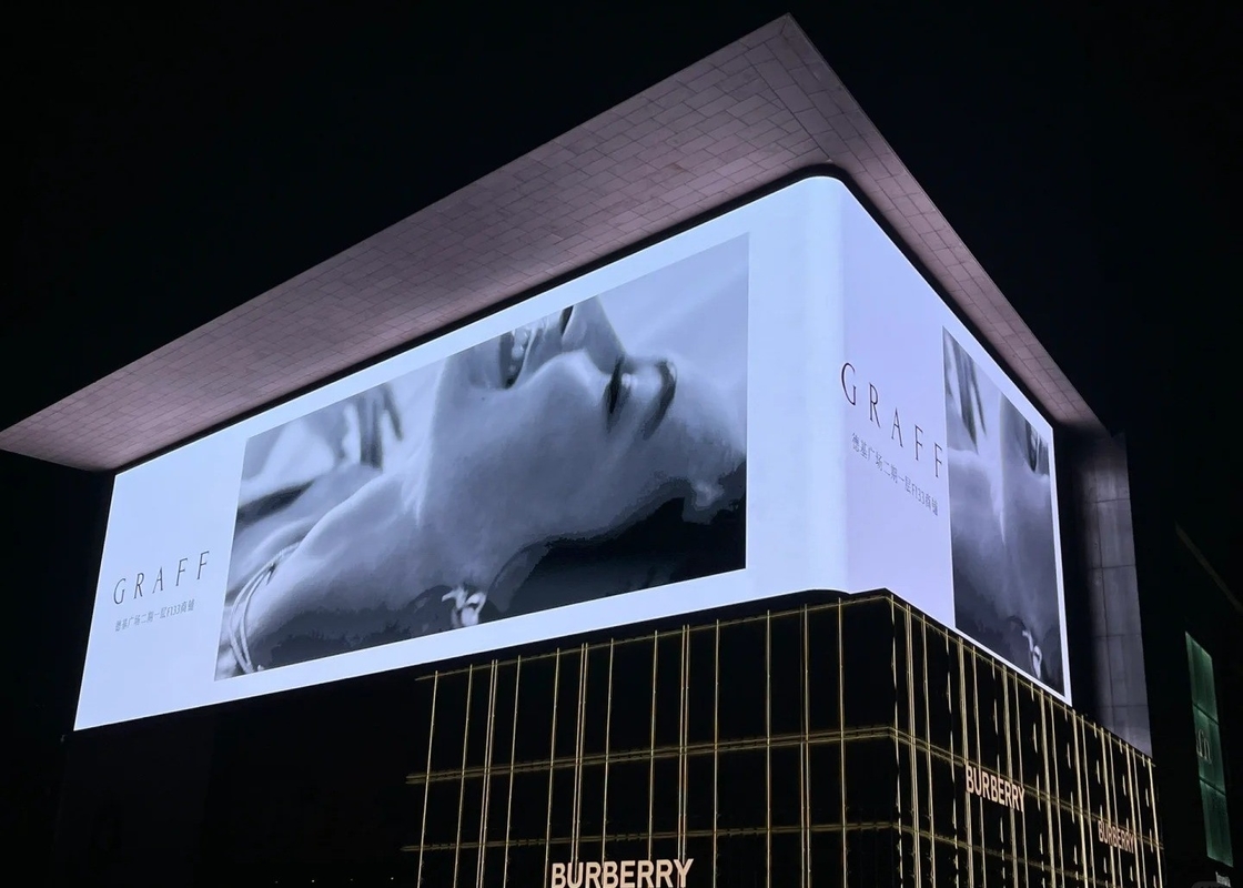 Lease Installation Die-Casting Aluminum Outdoor Advertising LED Display P31.25 High Brightness