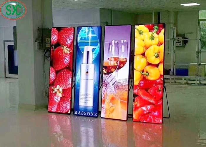 Mirror Stage Background LED Large Screen P2.5 Poster Video Advertisement Stands