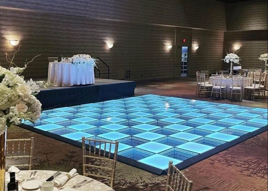 P4.81 LED Dance Floor Wedding Dance Floor For Event Party Magnet 3D LED Full Color Panels
