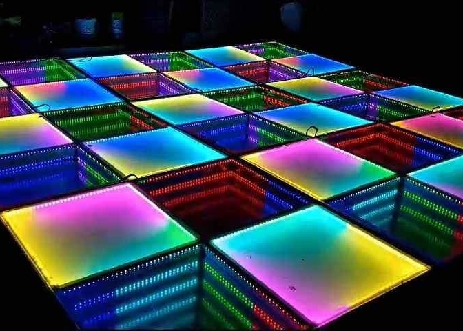 P3.91 Indoor Full Color LED Lighting Dance Floor 250*250mm LED Module 65410 Points/Square Meter