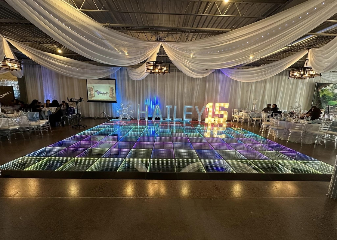 HD Rental Box LED Dance Floor P4.81 Stage Equipment Pixel Wireless Aluminum