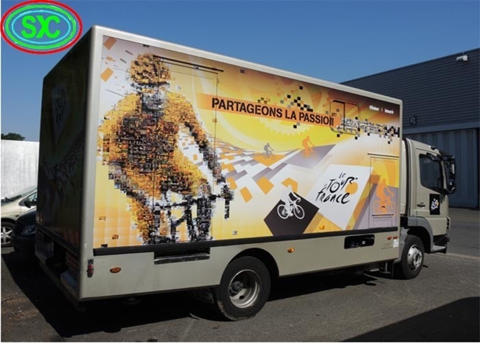 Outdoor Advertising Mobile Truck LED Display with High Brightness 5000-8000 Nits and High Average No Failure 1000hours
