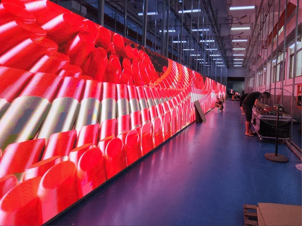 1.25 Pixel Pitch RGB LED Display with 10000 Hours Display Life Span and 600*337.5mm Cabinet Size