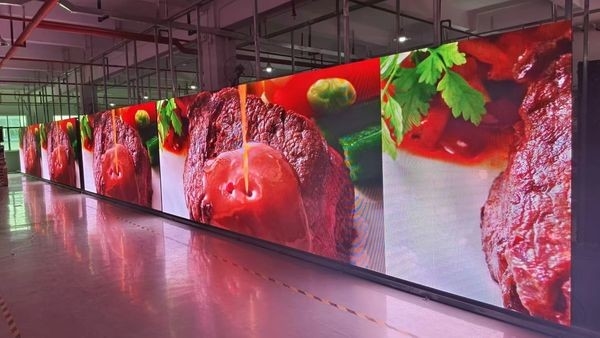 Ultra-Thin Customizable Hot Sale Die-Casting Aluminum/Iron Box Indoor High Brightness Full Color LED Display Screen