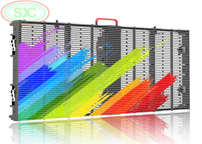 Super market Transparent Glass Led Display 1R1G1B G3.91-7.8125 for advertising