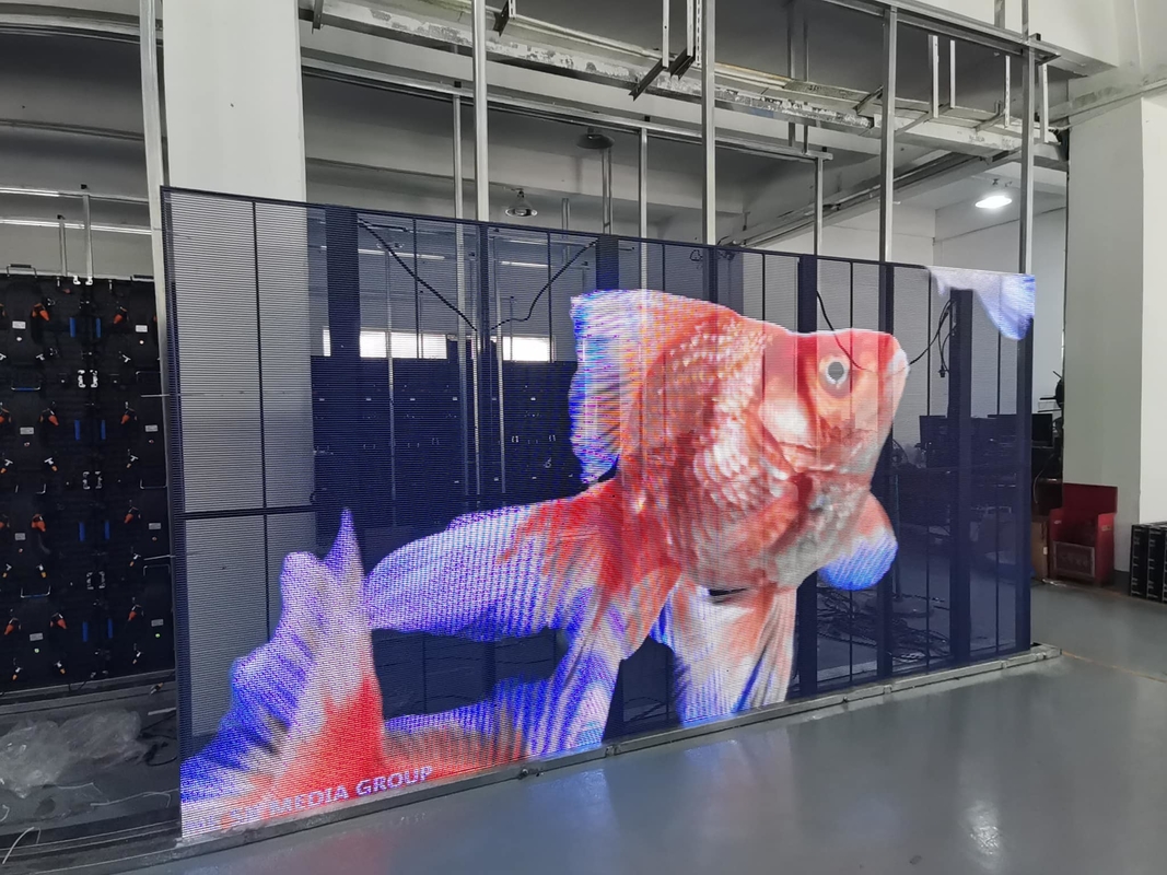 Led Transparent Screen Average No Failure 1000hours Cabinet Weight 6.2kg Transparent LED Screen
