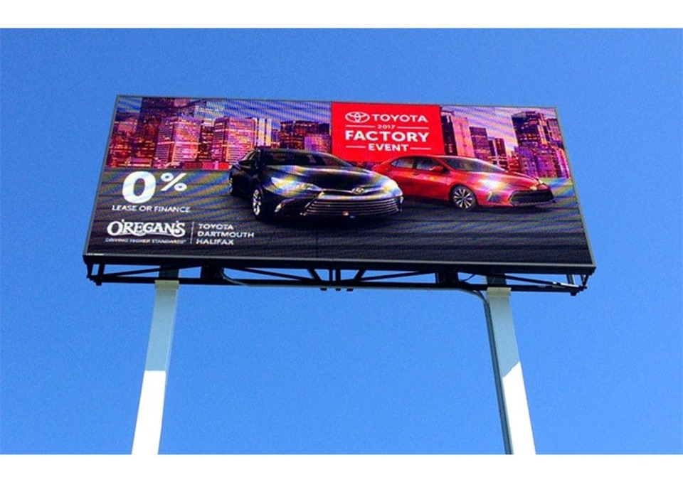 P6 Outdoor Fixed Use Standard Waterproof Box Large LED Billboard 3 Years Warranty