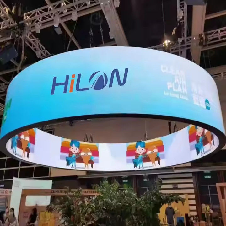 Indoor Outdoor 3.91mm Pixel Pitch 360 Degree Cylinder LED Display Screen