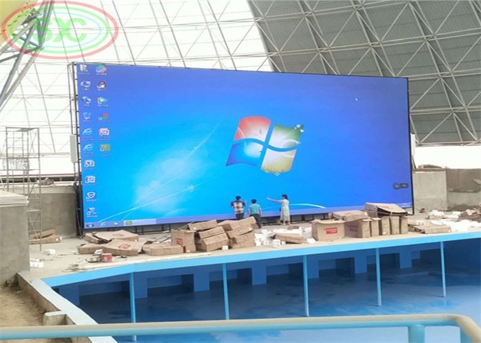 Die-Cast Aluminum P12 Outdoor Full Color LED Display Advertising Multi-Signal CE / RoHS Compliant