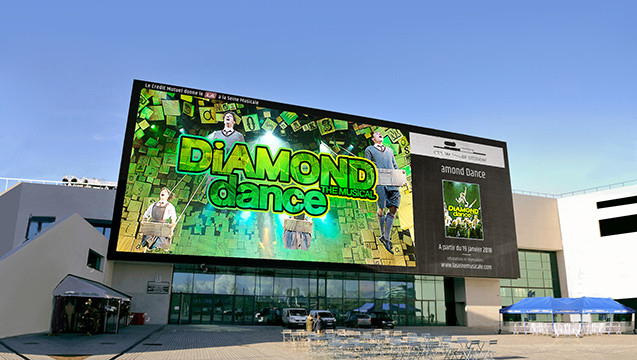 P6 Fixed Led Display with Backside Service Maintenance Method and ≥7500cd/m2 White Balance Brightness