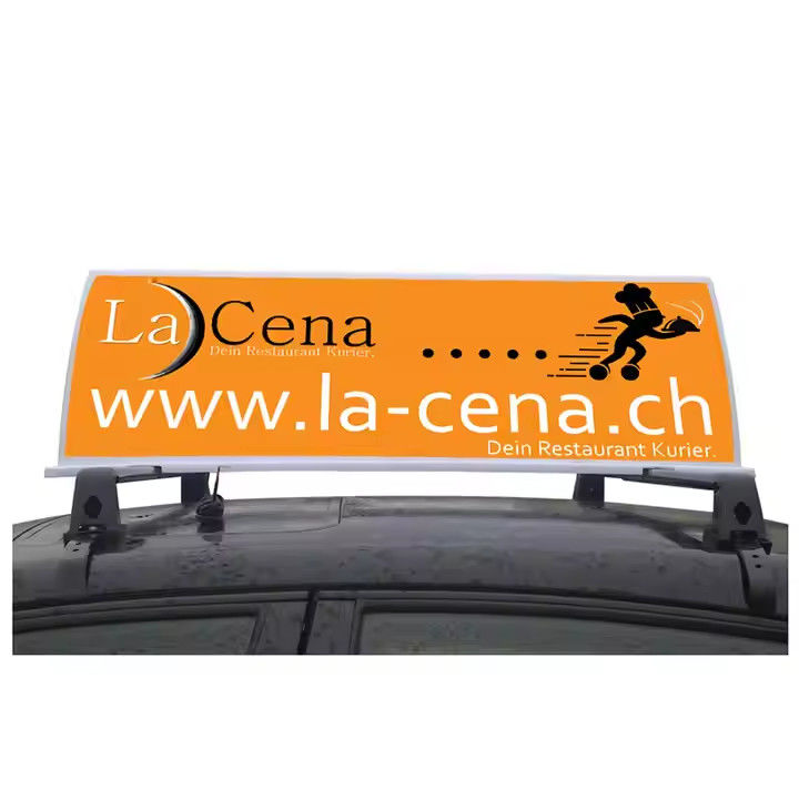 Outdoor Car LED Sign Display with 384*128dot Screen Resolution and Text Display Function