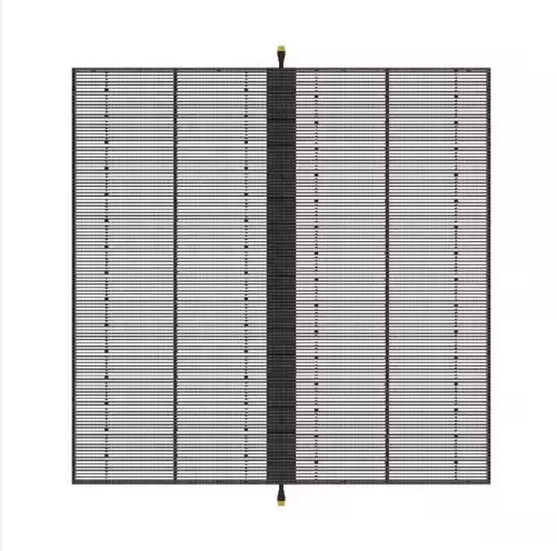 P2.6 Led Transparent Screen Display Grille Full Color Led Ice Screen Indoor Electronic Advertising Screen Glass Window