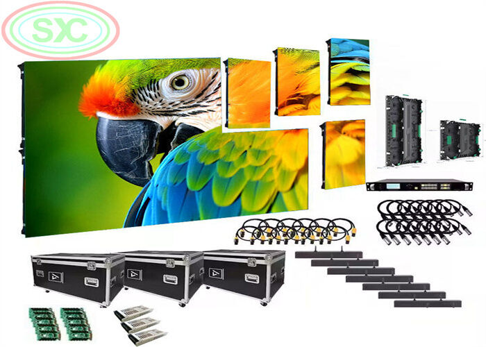 Indoor Full Color LED Display with Ironed Steel Cabinet Lightweight Panels and Breakdown Indicator Lights for Maintenance