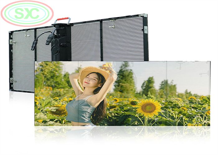 Slim Lightweight Transparent LED Screen with 4500CD Brightness Ideal for Modern Glass Building Advertising and Display