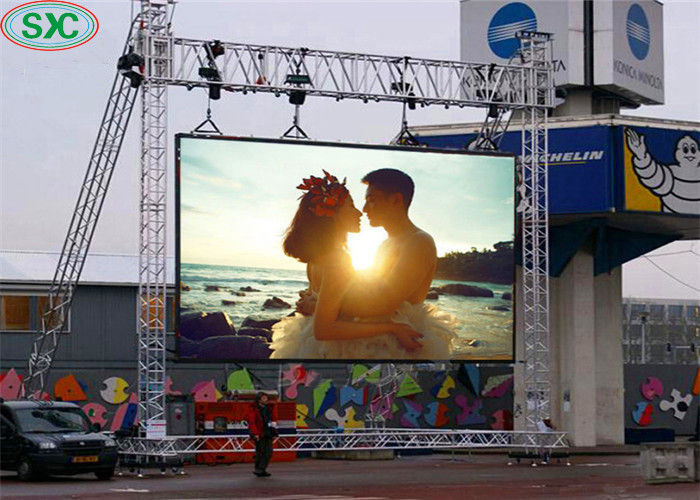 p6 Full color High Definition Large Outdoor LED Video Screens Display Rental