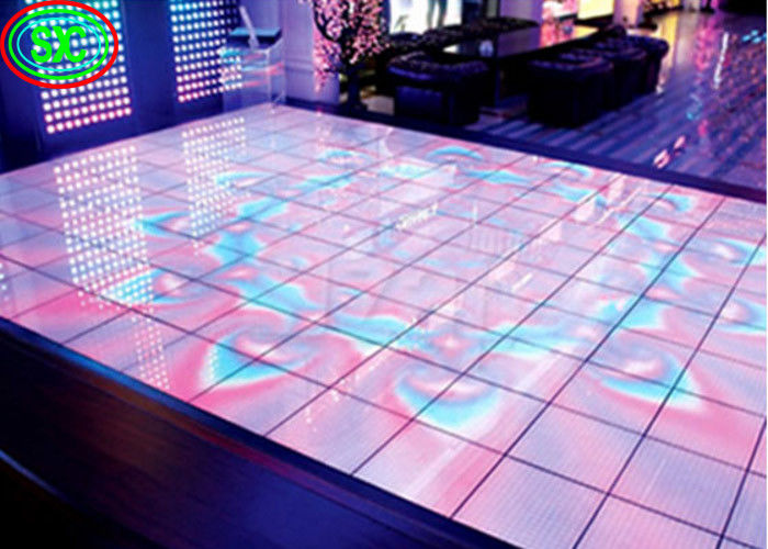 High Definition Full Color Led Dance Floor P6 25 Induction Electronic Video Display
