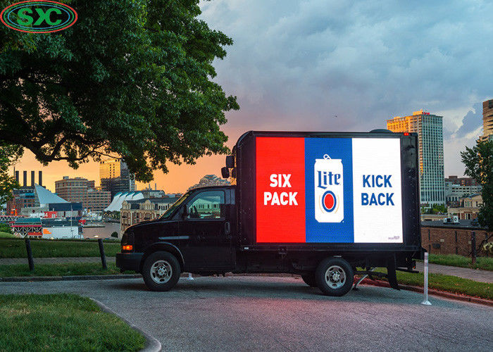 Outdoor Advertising Mobile Truck LED Display with Iron or Aluminum Cabinet and Computer Synchronous Control Mode