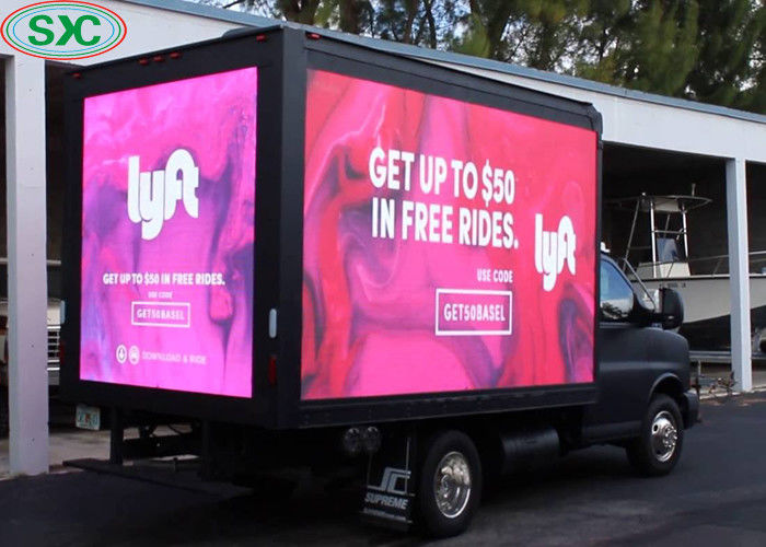 Outdoor Truck Mounted Led Display P6 Rgb 3 In1 For Public Advertising Rolling Motion