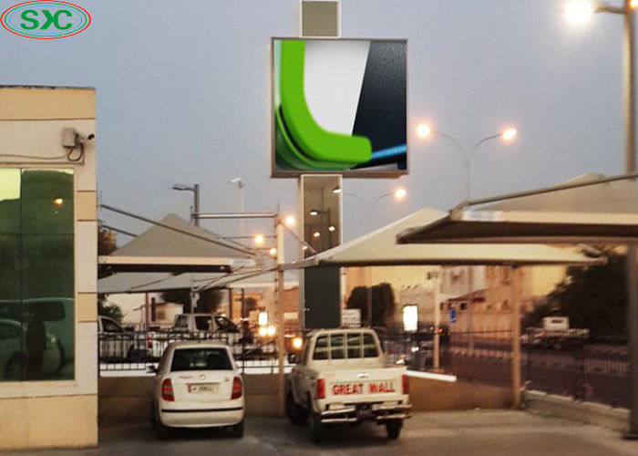 SMD Rgb Full Color Outdoor Advertising Led Display P6 P8 P10 27777 Dots / Sqm