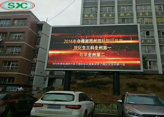 SMD Outdoor Led Advertising Display , P6 Full Color Led Panel 27777 Dots / Sqm