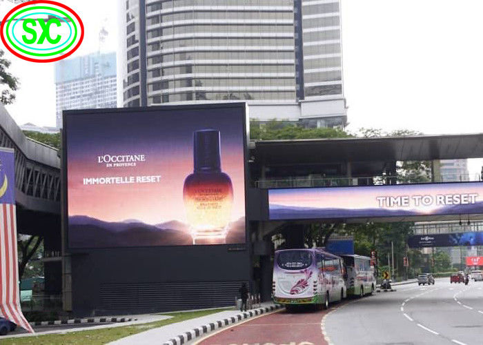 SMD3535 P10 Led Video Wall Panels Billboard 3500K～9500K With NationStar Lamp advertising led screen
