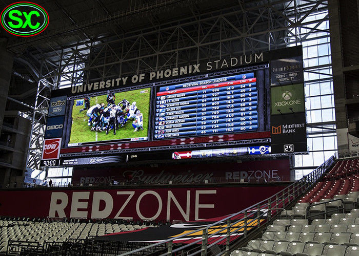 high brightness p10 large stadium led display  to broadcast sports video