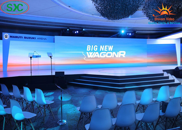 Indoor/Outdoor Advertising Curved LED Display Screen IP34 3.91mm Pixel Pitch